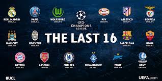 Premier league rivals manchester city also topped their champions league group, and the citizens will take on real madrid in the last 16. Uefa Champions League On Twitter The Ucl Round Of 16 Lineup Is Complete Https T Co 09gtdv1pbo