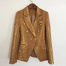 Champion Blazer Gold Member Arjuto Blazer Jackets For Women Gold Blazer Blazers For Women
