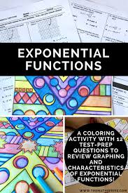 Graphing Exponential Functions Math With Color Exponential Functions Functions Math Algebra Activities