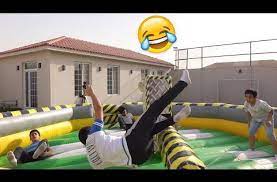3000 تحدي الصحن الدوار اللي يطيح خسران youtube park slide park learning