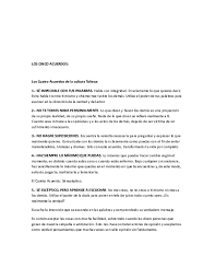 Guardarguardar el quinto acuerdo todo.pdf para más tarde. Los Cinco Acuerdos Los Cuatro Acuerdos De La Cultura Tolteca Adianez Rodriguez Guzman Academia Edu