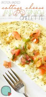 Breakfast Brunch Lunch This Protein Packed Cottage Cheese Spinach Omelette Is Quick And Easy To Mak Cottage Cheese Recipes Spinach Omelette Cottage Cheese