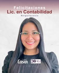 🎓 𝗨𝗻𝗮 𝗻𝘂𝗲𝘃𝗮 𝗲𝘁𝗮𝗽𝗮, 𝘂𝗻 𝗹𝗼𝗴𝗿𝗼 𝗾𝘂𝗲 𝗶𝗻𝘀𝗽𝗶𝗿𝗮  Celebramos con alegría la graduación de Estreyda Cruz, de Casin Panamá,  quien finalizó la carrera de Licenciatura en Contabilidad. Un  reconocimiento al esfuerzo sostenido,