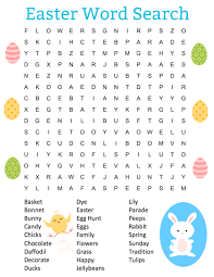 They are going to love the challenges. This Free Printable Easter Word Search Puzzle It Includes 23 Words About Easter And Spring Including Easter Printables Free Easter Crossword Easter Activities