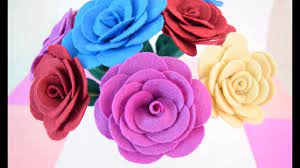 Flores de fieltro joyería, boinas, bolsas, broches, decoración. Como Hacer Rosas De Fieltro How To Make Felt Roses Flores De Fieltro Loveluzlop Youtube