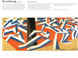 David Bomberg: “the Mud Bath", Extremely Rare Original Bookplate Print,  Painting Circa 1914. Abstract; Abstract Art; Abstract Art Print