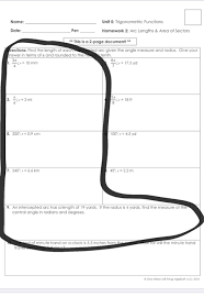 This video lesson includes a free lesson guide and equation of a circle worksheet with an answer key. Solved Name Unit 5 Trigonometric Functions Date Per H Chegg Com