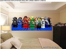 Lego Ninjago No Hats 80cm Wide Wall Sticker Vinyl Picture Large Lego Room Decor Boys Room Design Lego Wall