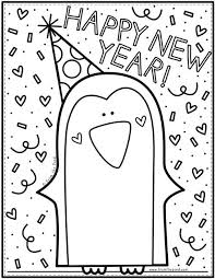 Coloring Club From The Pond New Year Coloring Pages New Years Activities Coloring Pages