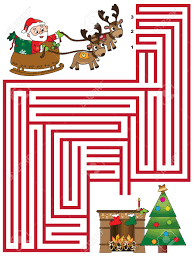 ¡aprende riendo y jugando con tus dibujos animados preferidos. Juegos De Navidad Para Ninos Laberintos Fotos Retratos Imagenes Y Fotografia De Archivo Libres De Derecho Image 33889686