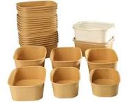 Wholesale Square Paper Bowls - Durable & Eco-Friendly