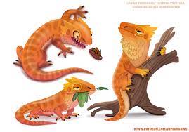 2636 Bearded Dragon Designs By Https Www Deviantart Com Cryptid Creations On Deviantart Bearded Dragon Animal Drawings Art Basics