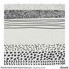 Black And White Dots Stylish Black White Hand Drawn Polka Dots Stripes Fabric Polka Dots Stripes How To Draw Hands Stripes