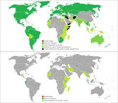 Visa Requirements For American Citizens Vivid Maps Vivid Map Visa