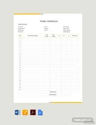 Electrical panel template wsopfreechips co. Free Panel Schedule Template In Microsoft Word Doc Template Net