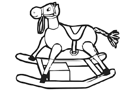 Horsey horsey on your way. Coloring Page Rocking Horse Free Printable Coloring Pages Img 20406