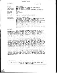DOCUMENT RESUME ED 397 573 EC 304 901 AUTHOR Edgar, Eugene T'TLE First  Decade after Graduation. Final Report. INSTITUTION Washin