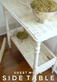 For those of us who are music lovers, finding beautiful and. Sheet Music Side Table Easy Project Somewhat Simple