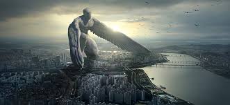 1011 cityscape hd wallpapers and background images. City Giant Angel Fantasy Angel Fantasy Artist Artwork Digital Art Hd Wallpaper Peakpx