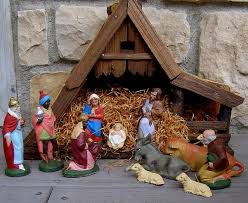 Vintage West German Germany Nativity Manger Christmas Creche 12 Figures Animals Nativity Nativity Set Happy Birthday Jesus