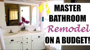 Our boys' bathroom is smaller so we it is actually one of the items i'm planning on putting in my master bathroom once we get the well, those are my ideas that will definitely help you successfully remodel your bathroom on a very tight budget! Diy Master Bathroom Remodel On A Budget Youtube