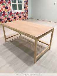 Measure 36 inches by 48 inches on plywood for the table top and mark these using a pencil. How To Build A Simple Diy Writing Desk Addicted 2 Decorating