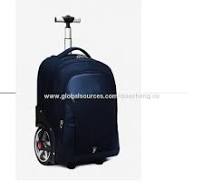 Mochila com rodinhas, bolsa de viagem com rodas para escola, uso comercial,  mochila trolley impermeável personalizada, fábrica OEM