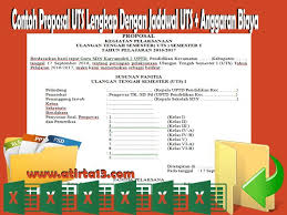 Contoh Proposal Uts Lengkap Dengan Jadwal Anggaran Biaya Format Words Aplikasi Lagu Huruf