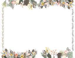 Flower Border Clip Art Flower Border Flower Printable Clip Art Borders