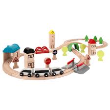 Lillabo 45 Piece Train Set With Track Ikea Ikea Train Set Ikea Train Wooden Train Set
