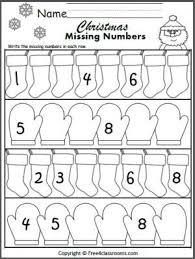 Christmas Write The Missing Numbers To 10 Number Writing Worksheets Christmas Worksheets Kindergarten Christmas Math Kindergarten