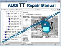 Enter the car make and car model for which you want to see an overview of engine codes. Audi Tt Service Repair Workshop Manual