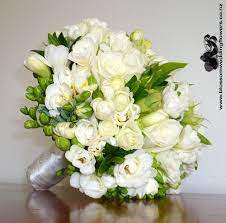 Freesia Rose White Posy Small Wedding Bouquets Green Wedding Bouquet Wedding Bouquets Bride