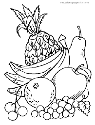You can make this paper fruits without the use of the template, we just we printed ours on heavier print paper as we colored it with markers. Fruit Color Page Fruit Coloring Pages Coloring Pages Animal Coloring Pages