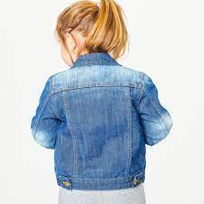 Download Download Premium Illustration Of Girl S Blue Denim Jacket Psd Mockup Denim Jacket Blue Denim Jacket Clothing Mockup