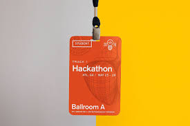 Conference Name Tag Mockup Name Tags Name Tag Design Clever Logo Design