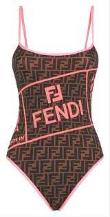 Fendi Pink Roma Amor Lycra Swimsuit One Piece Bathing Suit Size 4 S Swimsuits Bathing Suits Trendy Swimsuits