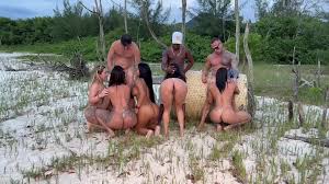 Amazing Hot Outdoor Orgy Sex Scene