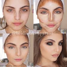 contour your face with makeup like