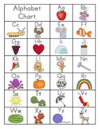 This set includes 26 flash cards with our lovely original illustrations in high resolution pdf format. Alphabet Chart Freebie By Mrs Ricca S Kindergarten Tpt