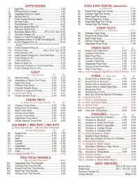 Menu Of China Wok Chinese Restaurant In Amsterdam Ny 12010
