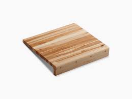 The grain of the tropical hardwood is beautiful, and at just half an inch thick and 12x9 inches in size, it's most wood boards are made from hardwoods, such as cherry, mahogany, maple, oak, and teak. K 5917 Countertop Hardwood Cutting Board Kohler
