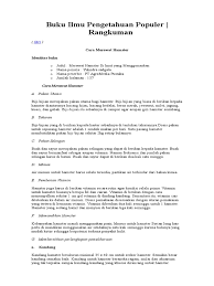 Check spelling or type a new query. Artikel Contoh Resensi Buku Ilmu Pengetahuan Populer Tulisan