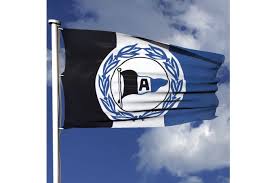 The resolution of image is 800x800 and classified to. Hissflagge Arminia Bielefeld Wappen 100 X 150 Cm