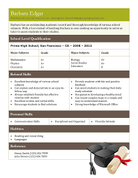 For class example application 12 job letter. Free High School Student Resume Examples Guide And Tips Hloom