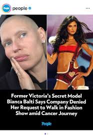 Victoria's Secret model denied due to cancer?