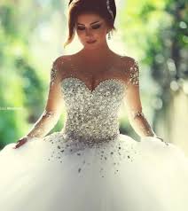 Ballkleid brautkleid glanz korsett mit spitze auf der unterseite des rock suchen sie perfekte brautkleid, besteht aus feinen materialien mit hoher aufmerksamkeit auf die details und entspricht. China Kristall Braut Ball Kleider Lange Armel Perlen Arabisch Brautkleid Z2016 Kaufen Brautkleider Auf De Made In China Com