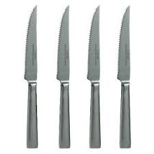 Oneida® stainless steel knife set with block. Oneida Stainless Steel 4pc Steak Knife Set Walmart Com Walmart Com
