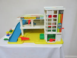 Fisher Price Garage Little People And Cars 1987 Vintage Fisher Price Little People Childhood Toys