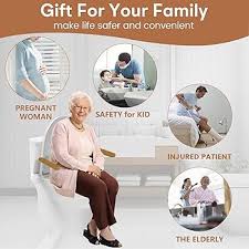 Amazon.com: HEINSY Barandilla de seguridad para inodoro, pasamanos de  inodoro plegable resistente, soporte de aleación de aluminio de hasta 480  libras, perfecto para personas mayores discapacitadas embarazadas : Salud y  Hogar